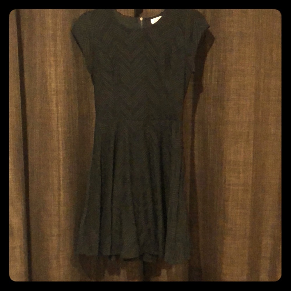 black patterned dress
